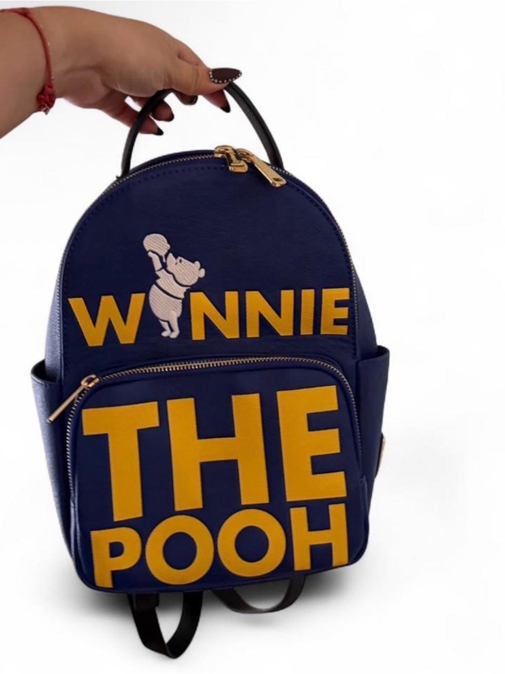Loungefly Navy and Yellow Winnie the Pooh Mini Backpack